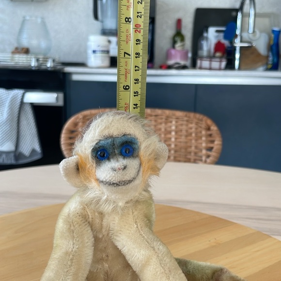 Vintage sitting mohair monkey Steiff. No tag or button. - Picture 6 of 7